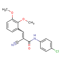 (2E)-N-(4-chlorophenyl)-2-cyano-3-(2,3-dimethoxyphenyl)prop-2-enamide