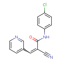 (2E)-N-(4-chlorophenyl)-2-cyano-3-(pyridin-3-yl)prop-2-enamide
