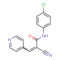 (2E)-N-(4-chlorophenyl)-2-cyano-3-(pyridin-4-yl)prop-2-enamide