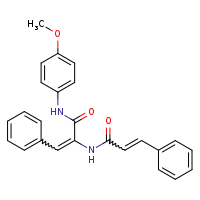 (2E)-N-(4-methoxyphenyl)-3-phenyl-2-[(2E)-3-phenylprop-2-enamido]prop-2-enamide