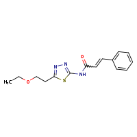 (2E)-N-[5-(2-ethoxyethyl)-1,3,4-thiadiazol-2-yl]-3-phenylprop-2-enamide