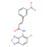 (2E)-N-(5-chloro-2,1,3-benzothiadiazol-4-yl)-3-(3-nitrophenyl)prop-2-enamide
