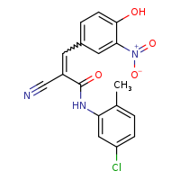 (2E)-N-(5-chloro-2-methylphenyl)-2-cyano-3-(4-hydroxy-3-nitrophenyl)prop-2-enamide