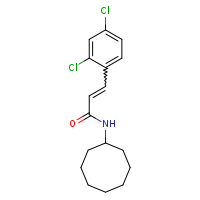 (2E)-N-cyclooctyl-3-(2,4-dichlorophenyl)prop-2-enamide
