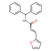(2E)-N-(diphenylmethyl)-3-(furan-2-yl)prop-2-enamide