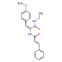 (2E)-N-ethyl-3-(4-methoxyphenyl)-2-[(2E)-3-phenylprop-2-enamido]prop-2-enamide
