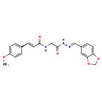 (2E)-N-({N'-[(E)-2H-1,3-benzodioxol-5-ylmethylidene]hydrazinecarbonyl}methyl)-3-(4-methoxyphenyl)prop-2-enamide