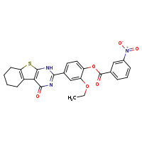2-ethoxy-4-{3-oxo-8-thia-4,6-diazatricyclo[7.4.0.0²,?]trideca-1(9),2(7),4-trien-5-yl}phenyl 3-nitrobenzoate