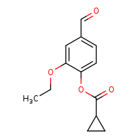 2-ethoxy-4-formylphenyl cyclopropanecarboxylate