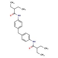 2-ethyl-N-(4-{[4-(2-ethylbutanamido)phenyl]methyl}phenyl)butanamide