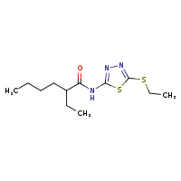 2-ethyl-N-[5-(ethylsulfanyl)-1,3,4-thiadiazol-2-yl]hexanamide