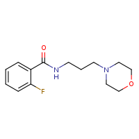 2-fluoro-N-[3-(morpholin-4-yl)propyl]benzamide