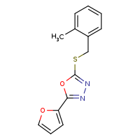 2-(furan-2-yl)-5-{[(2-methylphenyl)methyl]sulfanyl}-1,3,4-oxadiazole
