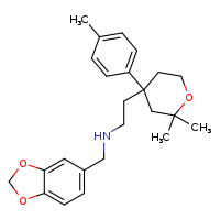 (2H-1,3-benzodioxol-5-ylmethyl)({2-[2,2-dimethyl-4-(4-methylphenyl)oxan-4-yl]ethyl})amine