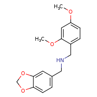 (2H-1,3-benzodioxol-5-ylmethyl)[(2,4-dimethoxyphenyl)methyl]amine