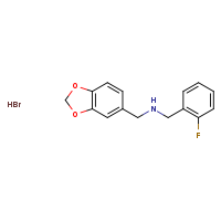 (2H-1,3-benzodioxol-5-ylmethyl)[(2-fluorophenyl)methyl]amine hydrobromide