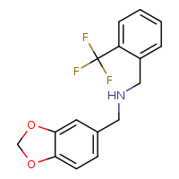 (2H-1,3-benzodioxol-5-ylmethyl)({[2-(trifluoromethyl)phenyl]methyl})amine