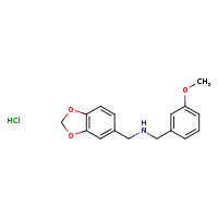 (2H-1,3-benzodioxol-5-ylmethyl)[(3-methoxyphenyl)methyl]amine hydrochloride