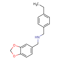 (2H-1,3-benzodioxol-5-ylmethyl)[(4-ethylphenyl)methyl]amine