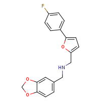 (2H-1,3-benzodioxol-5-ylmethyl)({[5-(4-fluorophenyl)furan-2-yl]methyl})amine