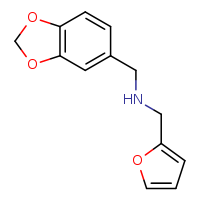 (2H-1,3-benzodioxol-5-ylmethyl)(furan-2-ylmethyl)amine