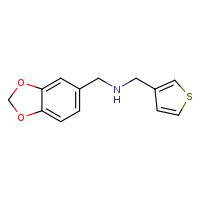 (2H-1,3-benzodioxol-5-ylmethyl)(thiophen-3-ylmethyl)amine