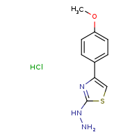 2-hydrazinyl-4-(4-methoxyphenyl)-1,3-thiazole hydrochloride