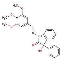 2-hydroxy-2,2-diphenyl-N'-[(E)-(3,4,5-trimethoxyphenyl)methylidene]acetohydrazide
