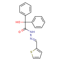 2-hydroxy-2,2-diphenyl-N'-[(E)-thiophen-2-ylmethylidene]acetohydrazide
