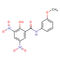2-hydroxy-N-(3-methoxyphenyl)-3,5-dinitrobenzamide