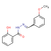 2-hydroxy-N'-[(E)-(3-methoxyphenyl)methylidene]benzohydrazide