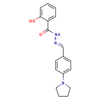 2-hydroxy-N'-[(E)-[4-(pyrrolidin-1-yl)phenyl]methylidene]benzohydrazide
