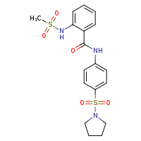 2-methanesulfonamido-N-[4-(pyrrolidine-1-sulfonyl)phenyl]benzamide