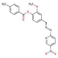 2-methoxy-4-{[2-(5-nitropyridin-2-yl)diazen-1-yl]methyl}phenyl 4-methylbenzoate