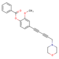 2-methoxy-4-[5-(morpholin-4-yl)penta-1,3-diyn-1-yl]phenyl benzoate