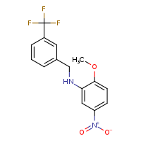 2-methoxy-5-nitro-N-{[3-(trifluoromethyl)phenyl]methyl}aniline
