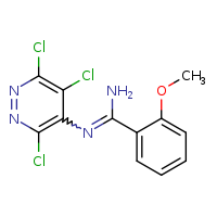 2-methoxy-N'-(3,5,6-trichloropyridazin-4-yl)benzenecarboximidamide