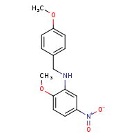 2-methoxy-N-[(4-methoxyphenyl)methyl]-5-nitroaniline