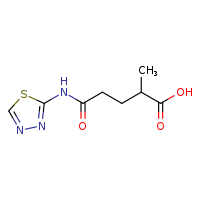 2-methyl-4-[(1,3,4-thiadiazol-2-yl)carbamoyl]butanoic acid