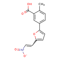2-methyl-5-{5-[(1E)-2-nitroethenyl]furan-2-yl}benzoic acid