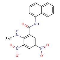 2-(methylamino)-N-(naphthalen-1-yl)-3,5-dinitrobenzamide