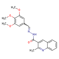 2-methyl-N'-[(E)-(3,4,5-trimethoxyphenyl)methylidene]quinoline-3-carbohydrazide