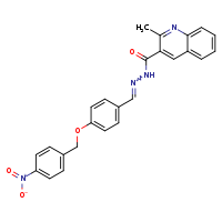 2-methyl-N'-[(E)-{4-[(4-nitrophenyl)methoxy]phenyl}methylidene]quinoline-3-carbohydrazide