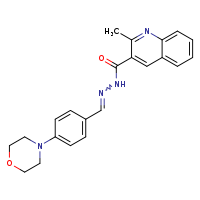 2-methyl-N'-[(E)-[4-(morpholin-4-yl)phenyl]methylidene]quinoline-3-carbohydrazide
