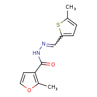 2-methyl-N'-[(E)-(5-methylthiophen-2-yl)methylidene]furan-3-carbohydrazide