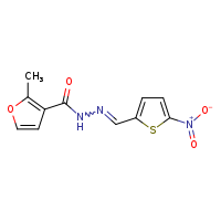2-methyl-N'-[(E)-(5-nitrothiophen-2-yl)methylidene]furan-3-carbohydrazide