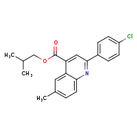 2-methylpropyl 2-(4-chlorophenyl)-6-methylquinoline-4-carboxylate