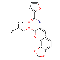 2-methylpropyl (2Z)-3-(2H-1,3-benzodioxol-5-yl)-2-(furan-2-ylformamido)prop-2-enoate