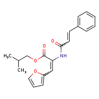 2-methylpropyl (2Z)-3-(furan-2-yl)-2-[(2E)-3-phenylprop-2-enamido]prop-2-enoate