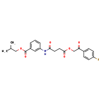 2-methylpropyl 3-{4-[2-(4-fluorophenyl)-2-oxoethoxy]-4-oxobutanamido}benzoate